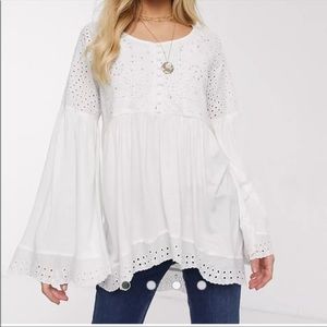 Free people sea of love tunic mini dress